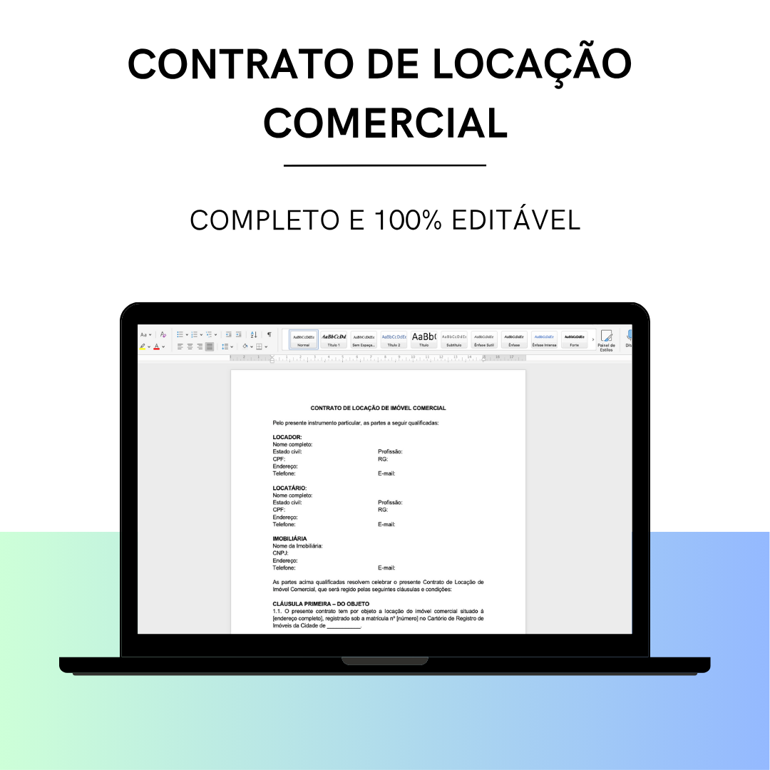 Contrato de Locação de Imóvel Comercial